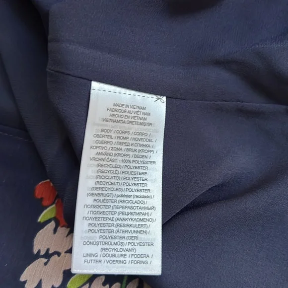 Lauren Ralph Lauren Floral Crinkle Georgette Blouse - Picture 11 of 14